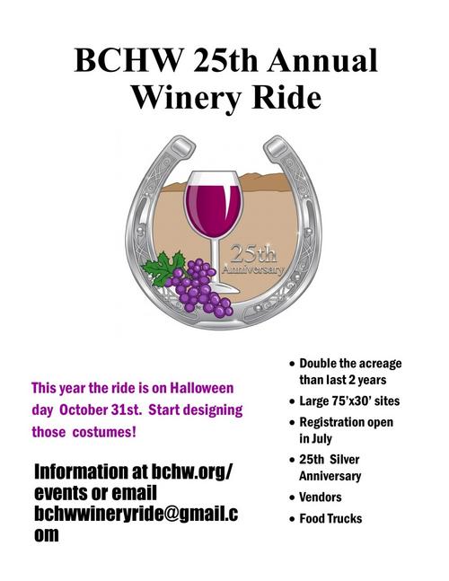 2026 25th Annual Winery Ride 2026 25th Annual Winery Ride